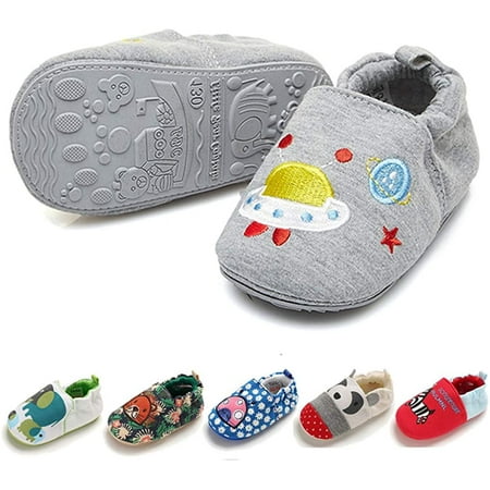 

Toddler Baby Boys Girls Shoes Non Skid Slipper Sneaker Moccasins Infant First Walker House Walking Crib Shoes(6-24 Months)