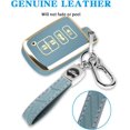 thumbnail image 3 of for Toyota Key Fob Cover with Keychain, 4 Button Car Key Case Shell for Tacoma Highlander Corolla Sequoia Camry Tundra Avalon RAV4 4Runner, Golden Edge Soft TPU Easy to Press, 3 of 15