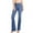 Button Medium Denim, variant on Angry Rabbit Women's Juniors High Waist Stretchy Premium Flare Jeans (29, Medium Denim)