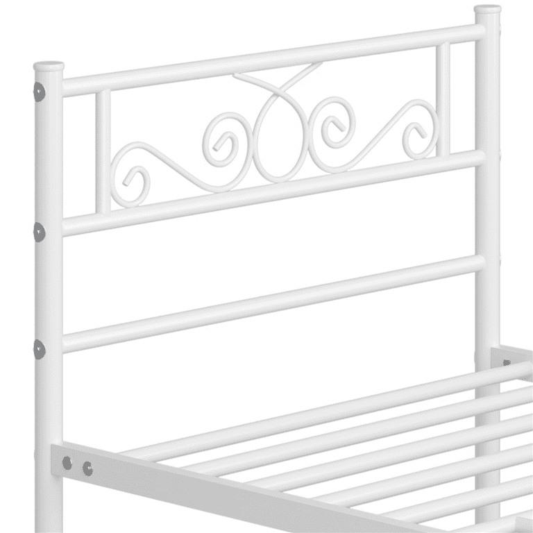Renwick Twin Size Modern Scroll Metal Platform Bed for Adult