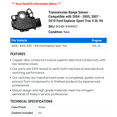 thumbnail image 2 of Transmission Range Sensor - Compatible with 2004 - 2005, 2007 - 2010 Ford Explorer Sport Trac 4.0L V6 2008 2009, 2 of 2