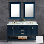 Philo 72 Inch Oak Vanity with Square Drop-In Sink - Navy Blue
