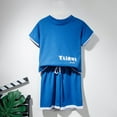 thumbnail image 6 of Spring EGNMCR Boys Suit Toddler Suit Fashion Summer Casual Printed Short Sleeve Round Neck T Shirts And Shorts Two Piece Set, 6 of 6