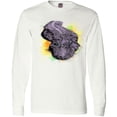 thumbnail image 3 of Inktastic Colorful Lurking Gator Long Sleeve T-Shirt, 3 of 5