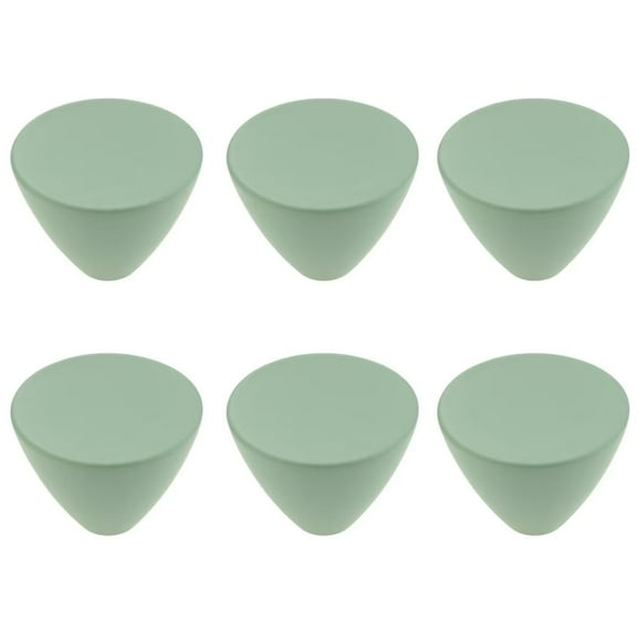 HDJNal Cone Shape Zinc Alloy Knobs/ Handles/ Pulls for Kitchen Cabinets, Cupboards, Wardrobe, Drawer,Dresser,Chest etc Vintage DIY Home Decorative,Green(Set of 6 PCS)