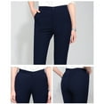 thumbnail image 5 of EDFBUYKRS Female Women Pants Casual Business Pants for Women Petite Women's Work Straight High Waist Chinos Button Down Straight Long Trousers Pants Pants Suit Pants Work Pants L, 5 of 5