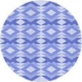 thumbnail image 1 of Ahgly Company Machine Washable Indoor Round Transitional Light Slate Blue Area Rugs, 6' Round, 1 of 7