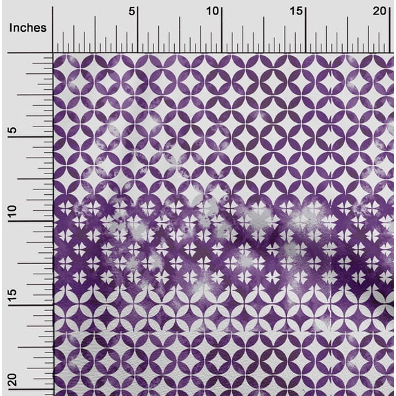 oneOone Cotton Poplin Purple Fabric Block Sewing Fabric By The Yard Printed Diy Clothing Sewing Supplies 56 Inch Wide