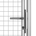 thumbnail image 5 of vidaXL Garden Gate Fence Wall Privacy Screen Fence Galvanized Steel Silver, 5 of 25