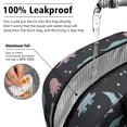 thumbnail image 5 of Womens Black Dinosaurs Stars Pterosaurs Pattern Lunch Box for Work,Insulated Lunch Bag for Women,Loncheras Para Mujer,Leakproof Adult Lunch Bag for Work,Beach,Travel,Picnic,Camping, 5 of 7