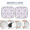 thumbnail image 6 of Haiem Lavender Flowers Car Windshield Sun Shade (2 Pieces) Foldable Windshield Sun Shade Car Accessories for Truck SUV Pickup-Small, 6 of 7