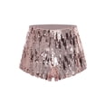 thumbnail image 3 of Haitryli Women's Sequin Sparkly Mini Shorts Low Waist Rave Party Hot Pants Night Out Party Bottoms Gold S, 3 of 5