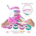 thumbnail image 2 of Patines Next De línea cuatro ruedas para niña ajustables 19 a 22 centímetros, 2 of 4