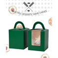 thumbnail image 4 of qiqee Halloween Individual Cuake Boxes Cuake Holders Disposable 60count Single Cuake Boxes with Window 3.7&#34; 3.7&#34;*4.5&#34; Cuake Containers For Halloween, 4 of 6