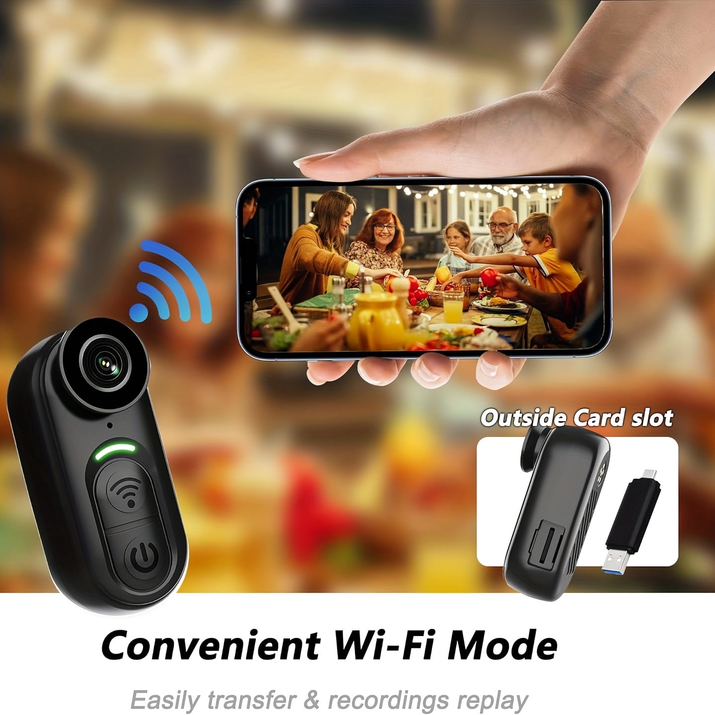 4K Mini Body Camera, Thumb Size Action Body Cam, Wearable Sports Cameras, Hands-Free POV Recording, Helmet Mount, Magnetic Sport DV for Bike Cycling, for Vlogging Pet Walk