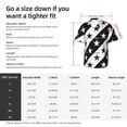 thumbnail image 3 of Pattern With Stars Men's 3d Print Casual Button Down Shirts, Novelty Hawaiian Short Sleeves M, 3 of 8
