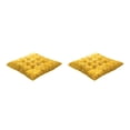 thumbnail image 3 of Inteprter Amplia gama de usos Cojín para asientos suaves y cómodos Cojín cuadrado para silla Tablero de ajedrez amarillo Tablero de ajedrez amarillo 2Conjunto, 3 of 6