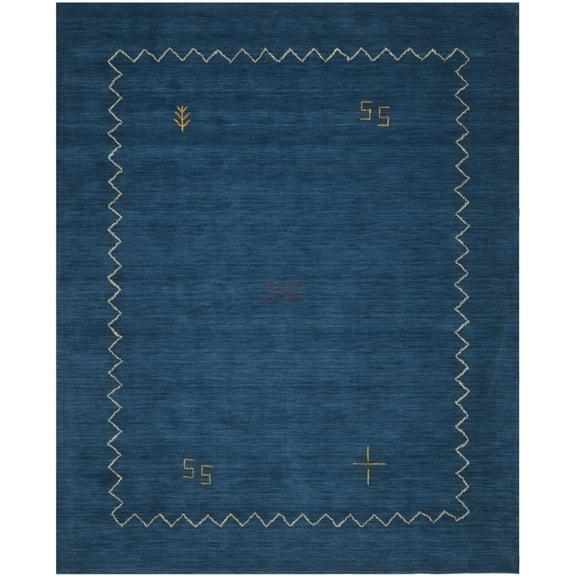 Safavieh Himalaya Yvonne Solid Wool Area Rug, Blue, 10' x 14'
