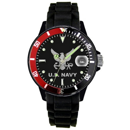 US Navy Red Bezel Watch