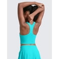 thumbnail image 2 of Top corto CRZ YOGA Butterluxe de doble capa azul XL, 2 of 4