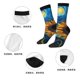 thumbnail image 5 of Fotbe Starry Night Sunflower Field Calcetas Largas con Estampado para Hombre y Mujer – Calcetas de Compresión Transpirables y Elásticas, Viajar y Uso Diario Talla 5-11, 5 of 6