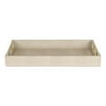 thumbnail image 3 of Home Decorative Lusan Cream Faux Shagreen Tray With Handles, 3 of 5