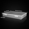 thumbnail image 2 of CertBuy Lot de 4 Boîtes de Rangement en Plastique Transparent avec Couvercle à Rabat, 2 of 7