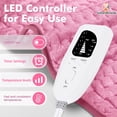 thumbnail image 5 of Heating Pad for Back,Neck,Shoulder,6 Heat Settings,Dry/Moist Heat & Auto Shut off, Birthday Gifts for Men and Women, 12" x 24", Pink, 1 Pack, 5 of 8
