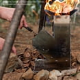 thumbnail image 3 of Soidarity Estufa Rocket Espesar Horno Split Trapezoidal Ranura Estufas Filtro Pantalla Hogar Exterior Camping Suministro Accesorio Kits de desorden para acampar Pequeño Soidarity OD031728-03, 3 of 6