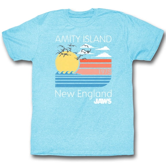Jaws Movies Pastels Adult Short Sleeve T Shirt