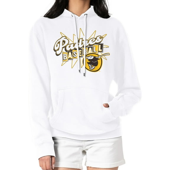 Women's Starter  White San Diego Padres Drive-In Pullover Hoodie