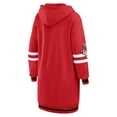 thumbnail image 3 of Women's WEAR by Erin Andrews Scarlet San Francisco 49ers Hoodie Dress, 3 of 5