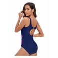 thumbnail image 3 of Top-kevin Women's One Piece Boyleg Swimsuits Full Coverage Athletic Bathing Suits Modest Swimwear for Water Aerobics, 3 of 15