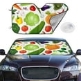 thumbnail image 2 of Fotbe Vegetables2 Car Windshield Sunshade | Sun Visor Protector Front Window Shade, Keeps Out UV Rays, Keeps Your Vehicle Cool-, 2 of 7