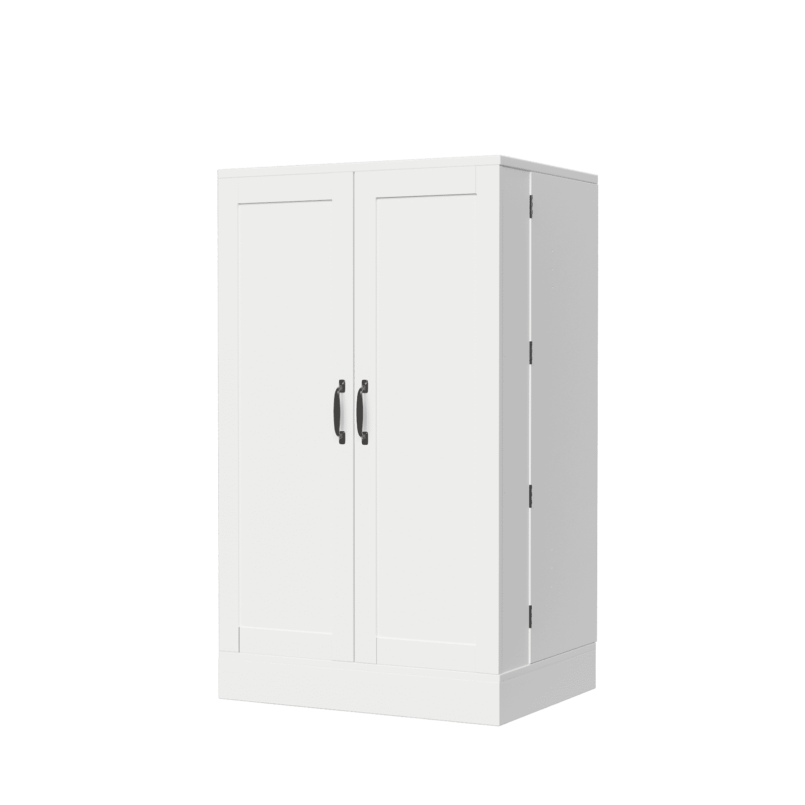 Ktaxon Modern Kitchen Pantry Storage Cabinet, 40.5" Freestanding Cupboard with Side Door Shelves for Kitchen, DIning Room, Home, White