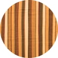 thumbnail image 1 of Ahgly Company Indoor Round Abstract Orange Contemporary Area Rugs, 3' Round, 1 of 1
