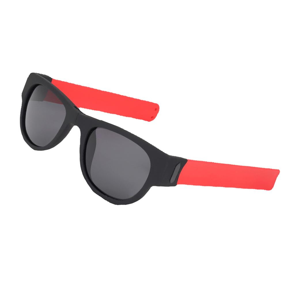 Fashion Folding Sunglasses UV-Protect Outdoor Sun Glasses Unisex Bracelet 