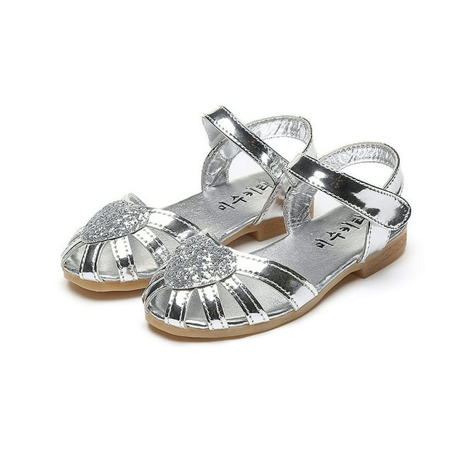 Chaussures Fille Princess Enfant Danse Fête Robe Sandales Plates Chaussures d'Été