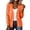 Orange, variant on Wyongtao Womens Button Up Sweaters Soft Knitted V Neck Long Sleeve Solid Color Cardigan Casual Dressy Fall Winter Tops (XS, Yellow)