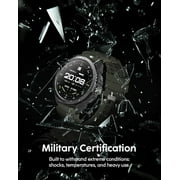 Cubitt TERRA Rugged Smartwatch with Dual-Band GPS (L1+L5), 1.48” AMOLED Display, Offline Maps, AI Coach, VITA Assistant, Military Certified, 5ATM, Up to 14-Day Battery Life