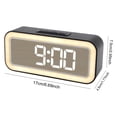 thumbnail image 2 of Reloj despertador digital con luz nocturna reloj de mesa mesita de noche reloj de escritorio para el hogar y el dormitorio, 2 of 7