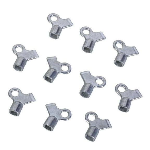 Zeiwohndc Pack Of 10 Radiator Bleed Keys Metal Keys set for Reliable Heaters Maintenance