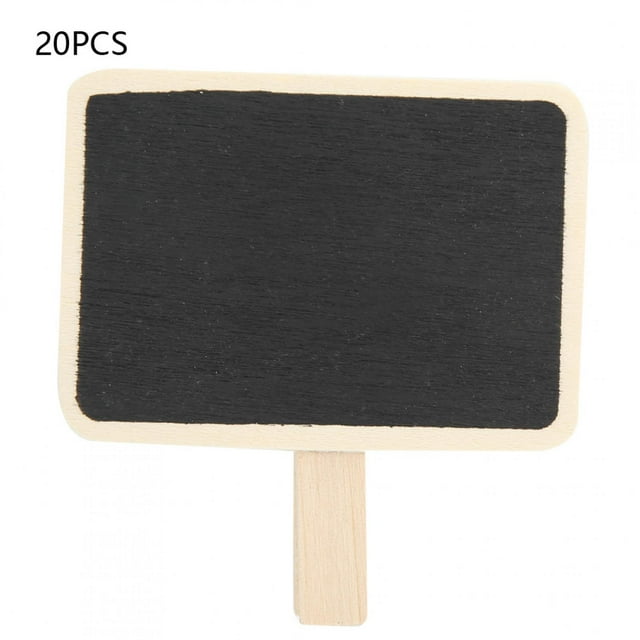 Clip de tableau noir - 50Pcs Mini Blackboard Clip Étiquette d'usine Outil de marquage de panneau de message en bois pour le bureau à domicile(2)