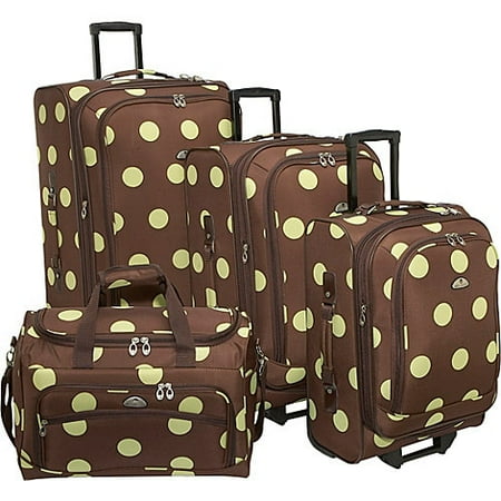 American Flyer Grande Dots 4-Piece Luggage Set