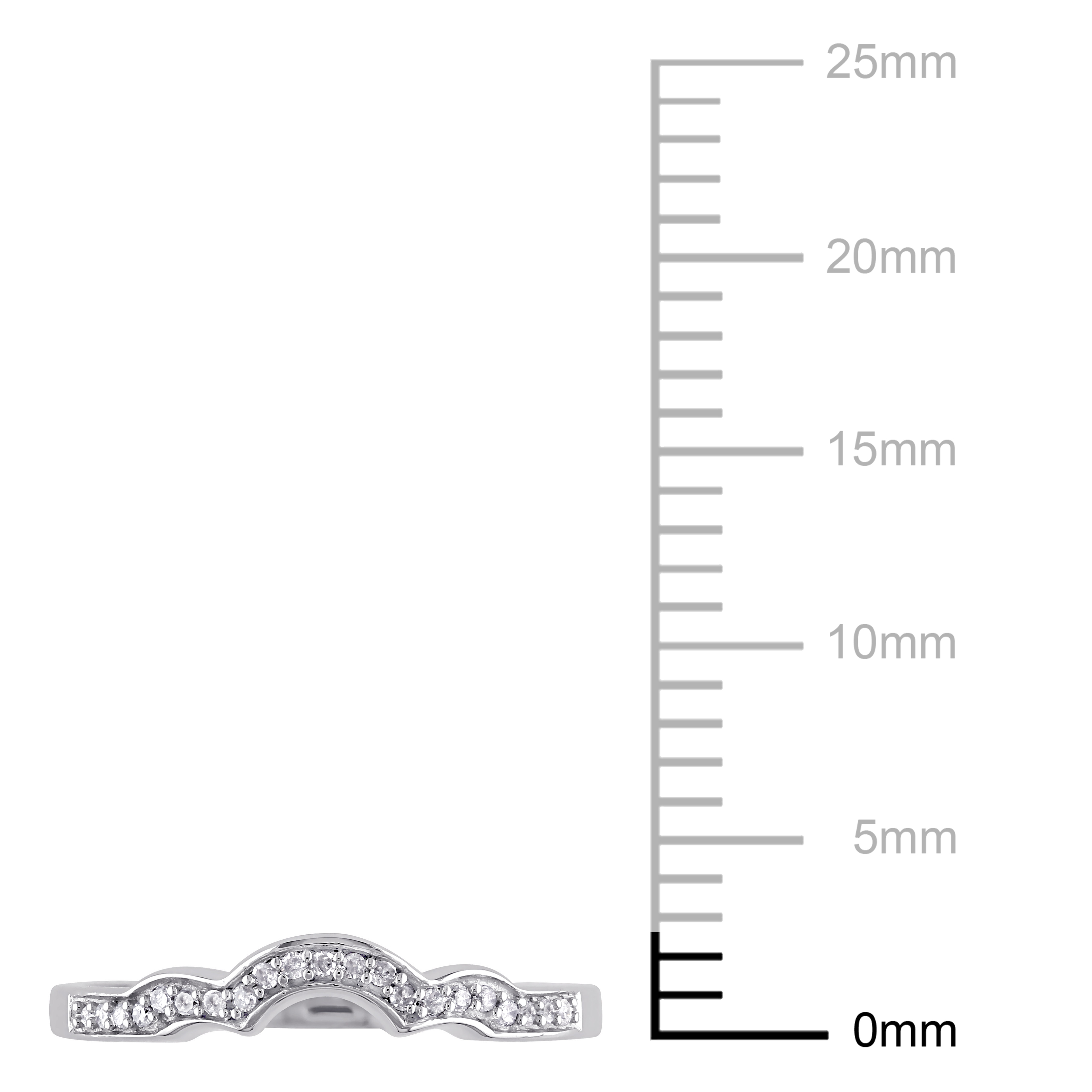 Everly Women's Diamond 10k White Gold Wedding Ring