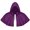 Purple, variant on Womens Cotton Halloween Costume Hooded Poncho Cape Short Cloak Open Front Tie Bow Shrug Shawl for Gothic Renaissance Outfit, Red, Free Size