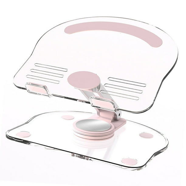 Soporte de Tabletas, Acrílico Transparente Plegable ESTABLE ESTABLE ESTABLA SOPORTE DE ESCRITORIO 360 PROCESOS PARA LA OFICINA