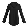 thumbnail image 3 of Mohiass Womens Button Down Shirts Long Sleeve Dressy Casual Blouses Button Up Collared Shirts Tops for Women Black XL, 3 of 7
