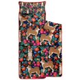 thumbnail image 2 of Shiba Inu Dog and Flower Floral Toddler Nap Mats for Kids Preschool,Sleeping Mat Bag or Kids,Toddler Sleeping Bag,Toddler Nap Mat or Daycare, 2 of 6