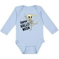 thumbnail image 3 of Inktastic Happy Halloween with Dancing Skeleton Boys or Girls Long Sleeve Baby Bodysuit, 3 of 5